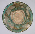 Bowl with Knotted Dragons, Stonepaste; underglaze-painted, transparent turquoise glaze