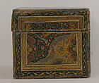 Box with Lid, Paste-board; painted and lacquered with varnish
