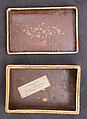 Box with Lid, Paste-board; painted and lacquered with varnish