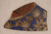 Fragments of Lamp, Glass; enameled