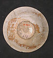 Bowl, Stonepaste; incised, glazed