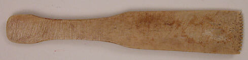 Loom or Carding Tool, Bone; incised