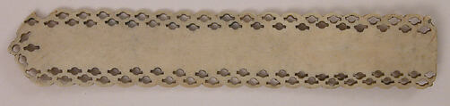 Pen Rest, Bone; carved and pierced
