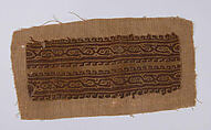 Band Fragment, Wool; tapestry woven