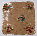 Textile Fragment, Linen, wool; tapestry woven