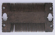 Comb, Wood; carved