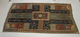 Garden Carpet, Cotton (warp and weft), wool (pile); symmetrically knotted pile
