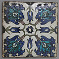 Tile Panel, Stonepaste; underglaze painted