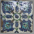 Tile Panel, Stonepaste; underglaze painted