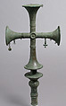 Processional Cross with Hanging Ornaments, Bronze