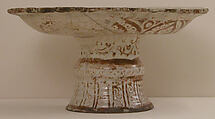 Footed Bowl (Tazza), Stonepaste; luster-painted
