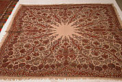 Shawl, Wool; embroidered