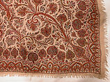 Shawl, Wool; embroidered