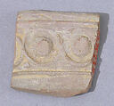 Fragments of Molded Glazed Ceramics, Earthenware; molded and glazed