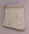 Fragments of Ceramics with Opacified Glaze, Earthenware; glazed