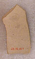 Molded Ceramic Fragments, Earthenware; molded, incised