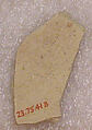 Molded Ceramic Fragments, Earthenware; molded, incised