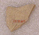 Molded Ceramic Fragments, Earthenware; molded, incised