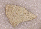 Molded Ceramic Fragments, Earthenware; molded, incised