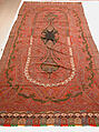 Shawl, Wool; embroidered