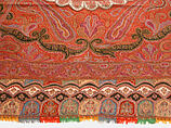 Shawl, Wool; embroidered
