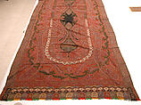 Shawl, Wool; embroidered