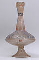 Bottle, Glass; free blown, tooled, enameled, and gilded