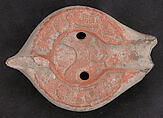 Lamp, Earthenware; molded