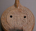 Lamp, Earthenware; molded
