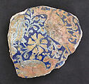 Ceramic Fragment, Stonepaste; underglaze painted