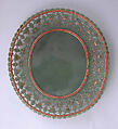 Plate, Jade, gold, rubies