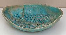 Bowl, Stonepaste; incised and glazed
