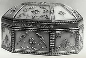 Jeweled Casket with Birds, Nephrite; inlaid with gold, inset with diamonds, sapphires, rubies, pearl, and mother-of-pearl