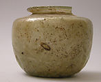 Jar, Glass; mold blown, tooled on the pontil