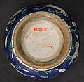 Vase, Stonepaste; polychrome-painted under transparent glaze