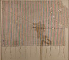 Textile Fragment, Cotton; embroidered in cotton