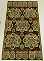 Cushion Cover (Yastik), Silk, linen (?); cut and voided velvet, brocaded