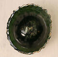 Fragment of a Bottle, Glass; mold blown, tooled on the pontil