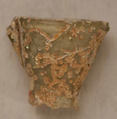 Fragment of an Ewer, Glass; blown, applied; tooled