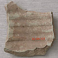 Ceramic Fragment, Earthenware; incised