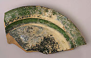 Ceramic Fragment, Earthenware; glazed