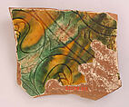 Ceramic Fragment, Earthenware; glazed