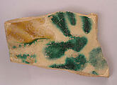 Ceramic Fragment, Earthenware; glazed