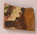 Ceramic Fragment, Earthenware; glazed