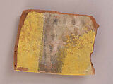 Ceramic Fragment, Earthenware; glazed