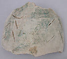Ceramic Fragment, Earthenware; glazed
