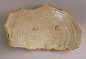 Ceramic Fragment, Earthenware; glazed