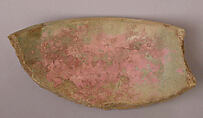 Ceramic Fragment, Earthenware; glazed
