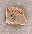 Ceramic Fragment, Earthenware; molded