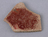 Ceramic Fragment, Earthenware; glazed